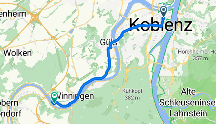 Jesuitengasse, Koblenz to Inselweg, Winningen