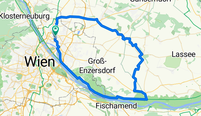 Wien - Donauradweg -Marchfeldgraveln zum Marchfeldkanal - Wien
