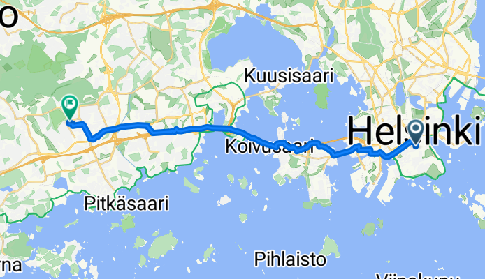 Erottajankatu, Helsinki to Kääntöpiiri, Espoo