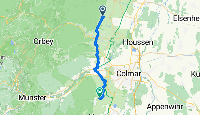 Rue du Général de Gaulle, Riquewihr à Eguisheim