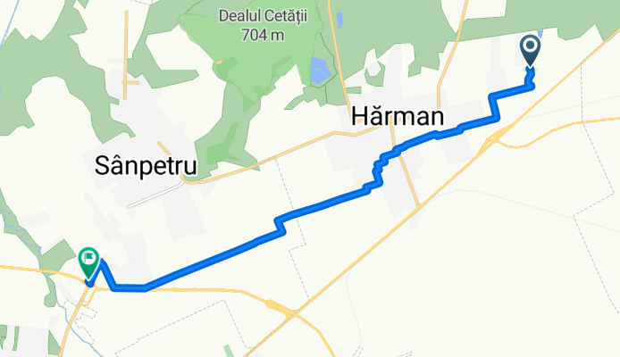 Strada Lacurilor, Hărman to DN1K, Sânpetru