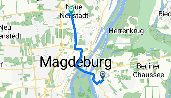 Luxemburgstraße, Magdeburg nach Lübecker Straße, Magdeburg