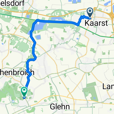 Jahnstraße, Kaarst nach Wasserweg, Korschenbroich
