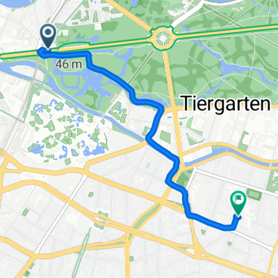 Straße des 17. Juni 100, Berlin nach Genthiner Straße 41, Berlin