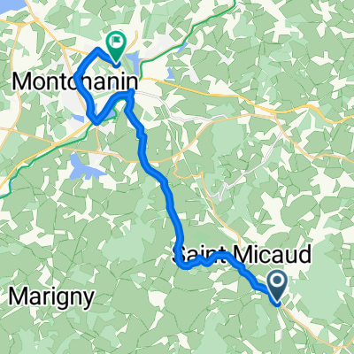 Route de Montchanin, Le Puley to Route du Pont Jeanne Rose, Montchanin