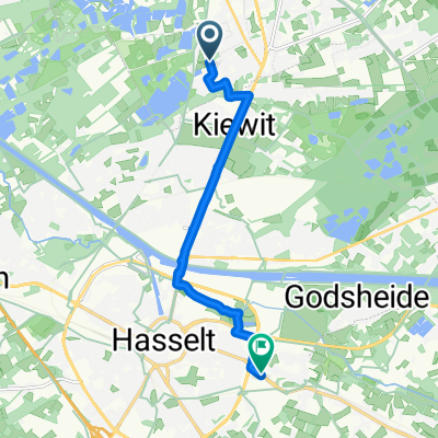 Donkeindeweg, Zonhoven naar Het Dorlik, Hasselt