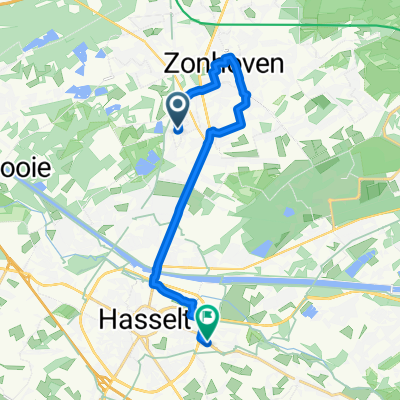 Donkeindeweg, Zonhoven naar Het Dorlik, Hasselt