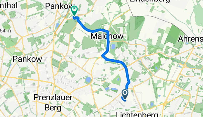 Genslerstraße, Berlin to Bahnhofstraße, Berlin