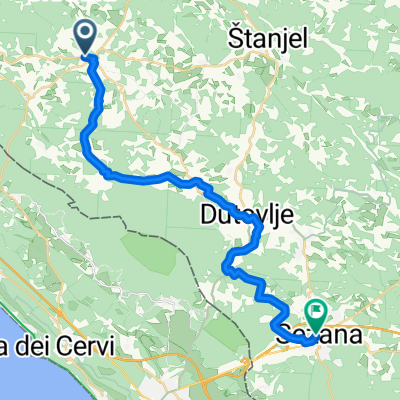From Komen to Sežana