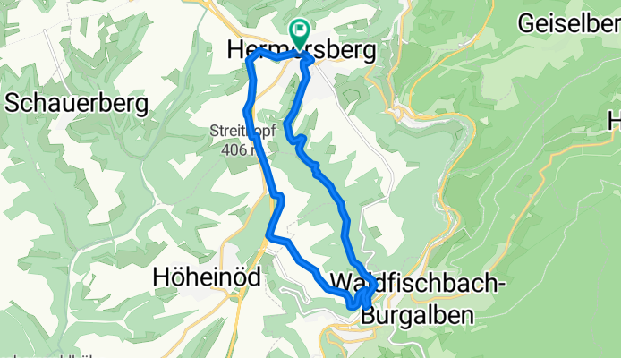 Tour von Hermersberg - Höheinöd - Waldfischbach - Hermersberg