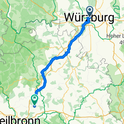 Würzburg Kochersteinsfeld wie outdooractive - e Bike