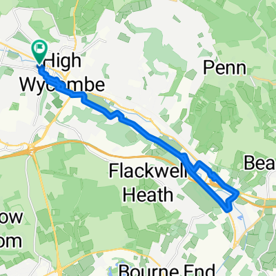 Shaftesbury Street, High Wycombe to Shaftesbury Street, High Wycombe