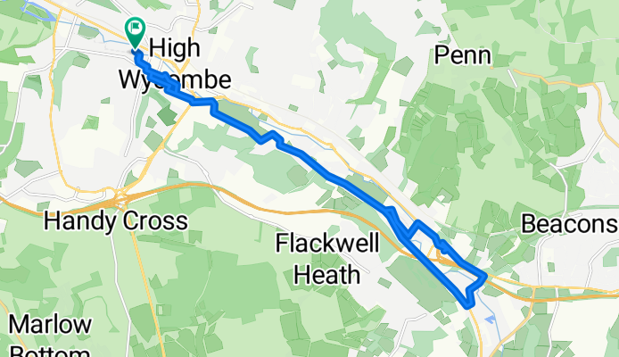 Shaftesbury Street, High Wycombe to Shaftesbury Street, High Wycombe