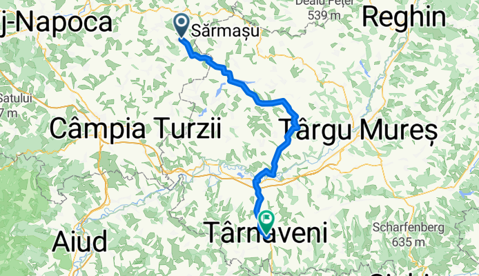 DC47A, Frata naar Piața Trandafirilor, Târnăveni