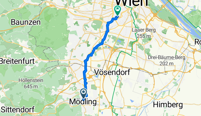 Von Mödling bis Wien