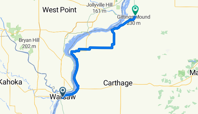 Mississippi River Trail: La Harpe to Warsaw