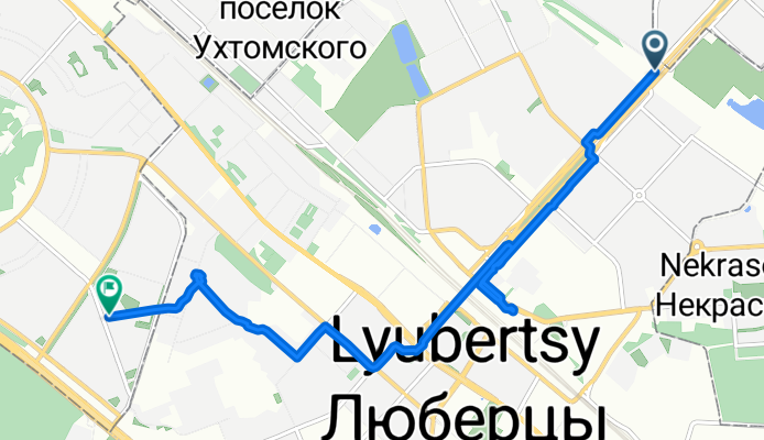 проспект Защитников Москвы, Люберцы до улица Авиаконструктора Миля, Москва