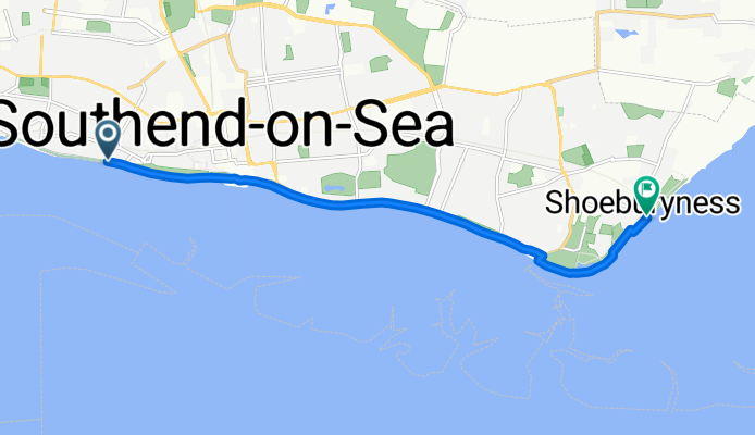 NCN16: Southend-on-Sea to Shoeburyness