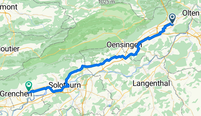 Jurasüdfuss-Route: Bettlach - Hägendorf