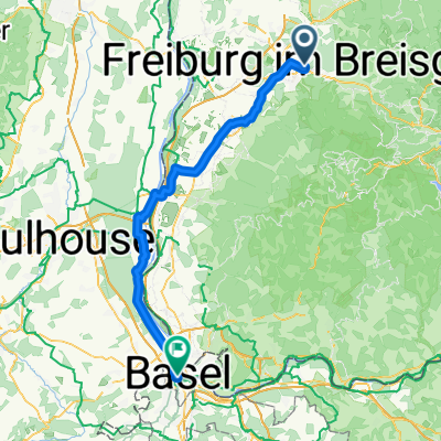 Schusterstraße, Freiburg im Breisgau nach Marktplatz, Basel