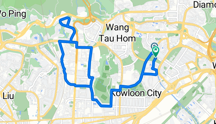 Scout area training route