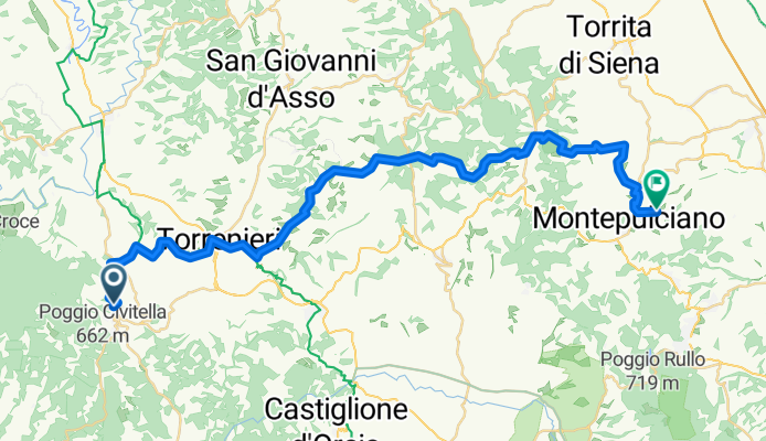 Montalcino to Chianciano Terme