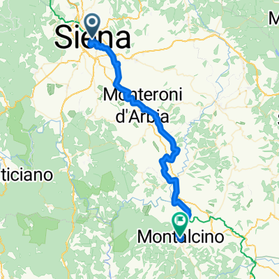 Siena to Montalcino