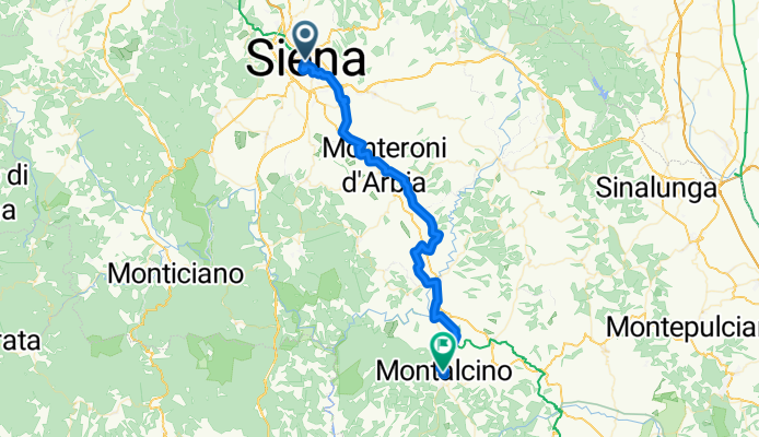 Siena to Montalcino