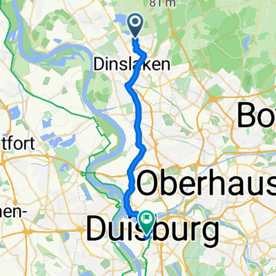 Marthastraße, Dinslaken nach Werftstraße, Duisburg