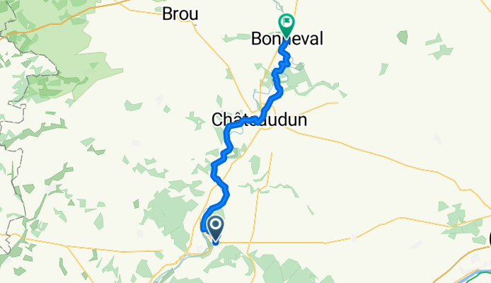 Bonneval to Morée - Saint-Jacques à Vélo (vallée d'Eure)