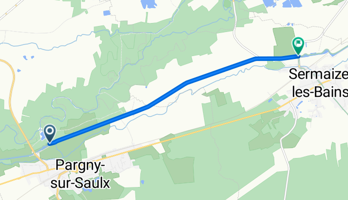 Véloroute 52: Sermaize-les-Bains to Pargny-sur-Saulx