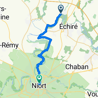 Voie Verte des Vallées: Niort to Échiré