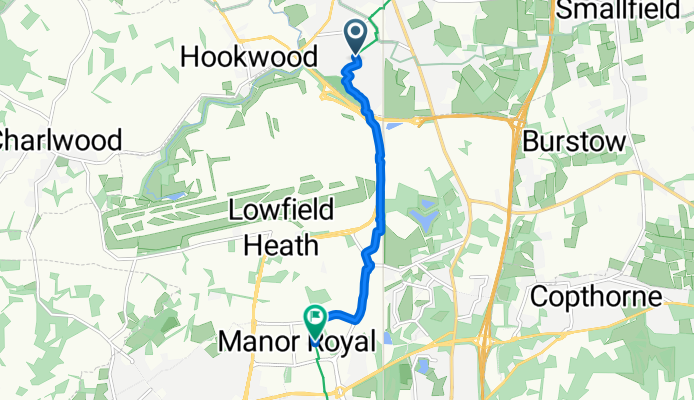 NCN 21: Horley to Langley Green