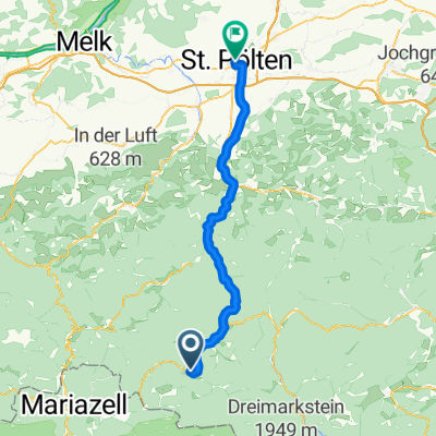 Von Sankt Aegyd am Neuwalde bis Sankt Pölten