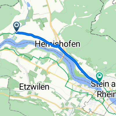 EuroVelo 15 Rhein-Route - Etappe 6: Ramsen - Stein am Rhein