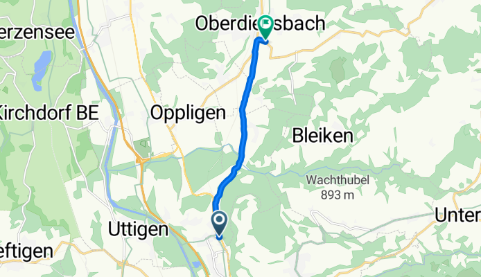 Mittelländer Hügelroute - Etappe 1