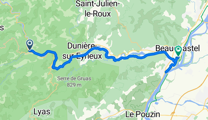 Dolce Via: Saint-Sauveur-de-Montagut to Beauchastel