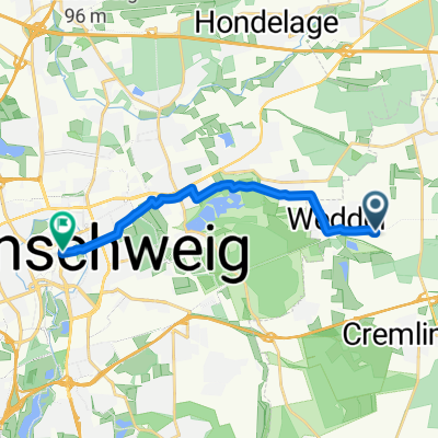 Städtepartnerschaftsradweg Etappe BS-HE: Braunschweig - Cremlingen