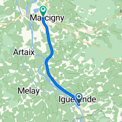 Véloire: Briennon to Marcigny