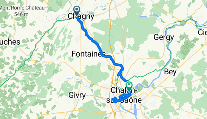 Canal du Centre : Remigny - Chalon-sur-Saône
