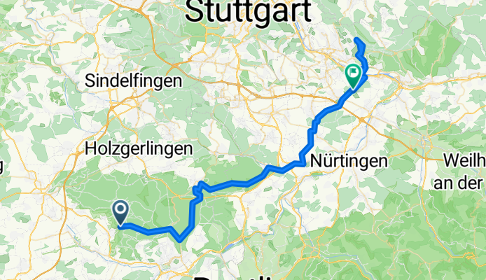 Hohenzollern-Weg: Tübingen – Denkendorf