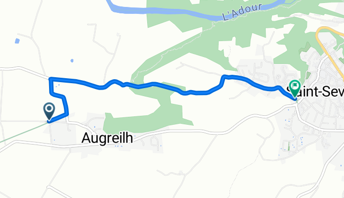 Voie verte de Chalosse : Liaison Saint-Sever