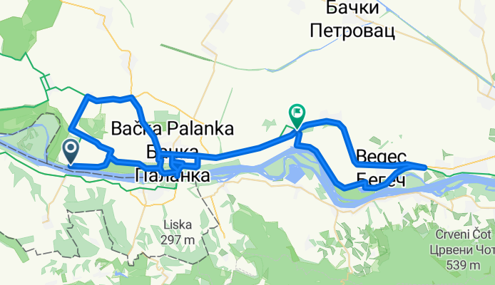 Danube Cycle Path - part Serbia