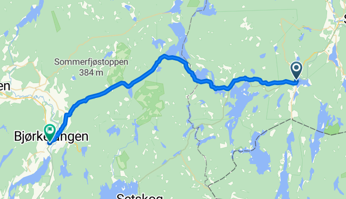 Nasjonal sykkelrute 9: Bjørkelangen–Skotterud (foreslått)