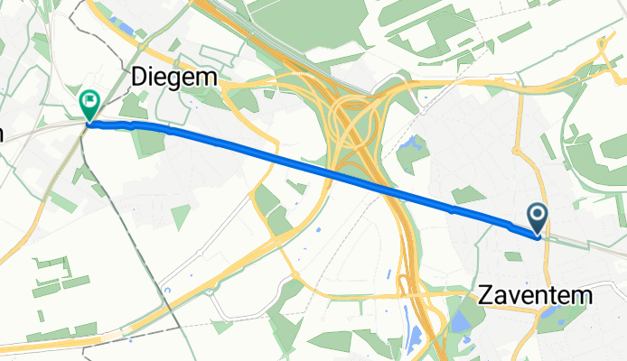 F3 Fietssnelweg Leuven–Brussel: Diegem naar Zaventem