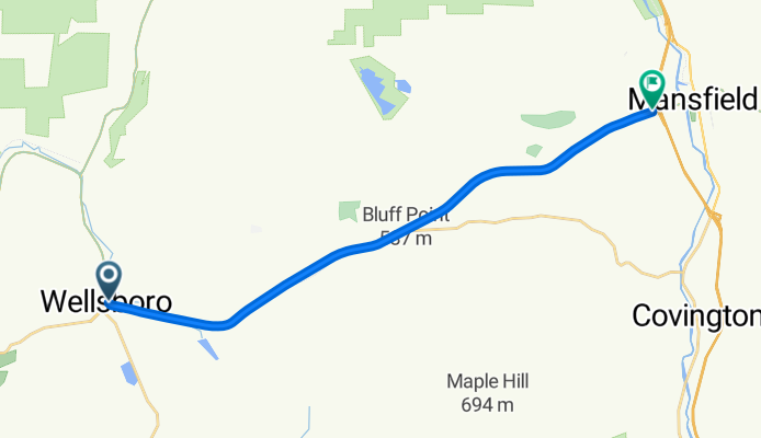 Route 36 (PA): Wellsboro to Mansfield