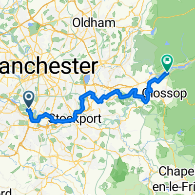 NCN Route 62: Trans Pennine Trail, Chorlton cum Hardy to Glossop