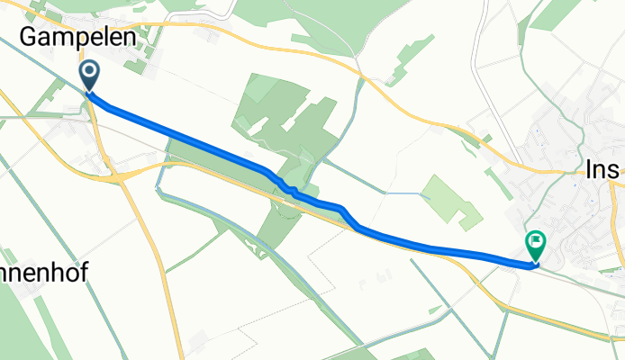 L’Areuse–Emme–Sihl – Etappe 2: Ins–Ins