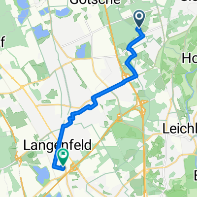 Graf-von-Mirbach-Weg, Langenfeld to Rheindorfer Straße, Langenfeld