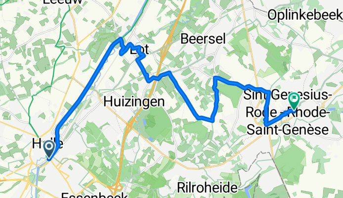 Vlaanderenroute Heuvelroute 06: Sint-Genesius-Rode to Halle